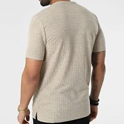 Meilleur prix ✨ Tee 🧨 Shirt 1258 Beige Chiné de Classic Series ✔️ -HautStyle Boutique classic series 309292 ERS 1258 BEJ 20220317T153059 04