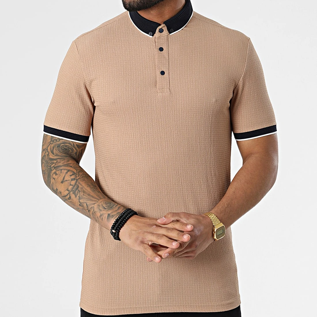 Meilleure vente 🛒 Polo A Manches Courtes 1745 Camel de Classic Series ✔️ 5 Meilleure vente 🛒 Polo A Manches Courtes 1745 Camel de Classic Series ✔️ – Image 3