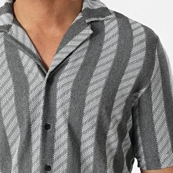 Meilleure vente ✔️ Chemise A Manches Courtes 1661 Gris Anthracite Chiné de Classic Series 🎉 -HautStyle Boutique classic series 309339 ERS 1661 ANTRASIT 20220317T154234 02