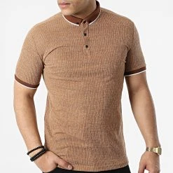 Tout neuf 😀 Polo A Manches Courtes 1246 Camel de Classic Series 🎉 -HautStyle Boutique classic series 309346 ERS 1246 TABAC 20220408T121956 03