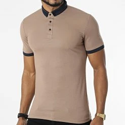 Grosses soldes 🔔 Polo Manches Courtes 1058 Marron de Classic Series ✔️