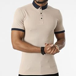 Bon marché ✨ Polo Manches Courtes 1058 Beige de Classic Series 🤩 -HautStyle Boutique classic series 309384 ERS 1058 1 BEJ 20220322T143706 03
