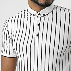 Le moins cher 🎁 Polo Manches Courtes 1778 Blanc de Classic Series 💯 -HautStyle Boutique classic series 309512 ERS 1778 EKRU SIYAH 20220322T145030 02