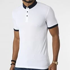 Meilleure affaire 🎁 Polo Manches Courtes 1058 Blanc de Classic Series ⭐