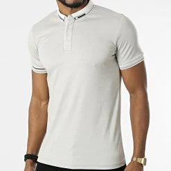 Bon marché 🧨 Polo Manches Courtes 1041 Gris de Classic Series 🌟