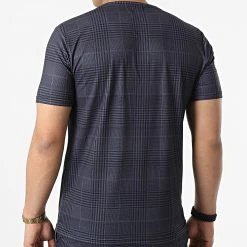 Le moins cher ⌛ Ensemble Tee Shirt Et Short Jogging CH10 Bleu Marine de Classic Series 🎁 -HautStyle Boutique classic series 309583 CH010 BLACK 20220318T161822 04