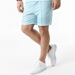 Vente flash 🎉 Ensemble Tee Shirt Et Short Jogging CH10 Bleu Clair de Classic Series ⌛ -HautStyle Boutique classic series 309584 CH010 BLEU 20220329T151159 04