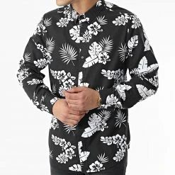 Acheter 🎁 Chemise Manches Longues Floral H63130 Noir Blanc de Classic Series ❤️ -HautStyle Boutique classic series 309607 H63130Z10992AEN 24000 20220322T142551 03