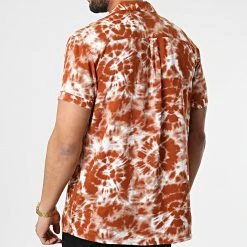 Top 10 ⭐ Chemise Manches Courtes H73771 Orange Brique de Classic Series ❤️ -HautStyle Boutique classic series 309732 H73771M10979E 21300 20220324T155955 04