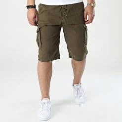 Promo 🎉 Short Cargo Aken Vert Kaki de Classic Series 😀 -HautStyle Boutique classic series 309810 H7221T61170AKEN 12400 20220322T141403 03