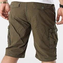 Promo 🎉 Short Cargo Aken Vert Kaki de Classic Series 😀 -HautStyle Boutique classic series 309810 H7221T61170AKEN 12400 20220322T141404 04