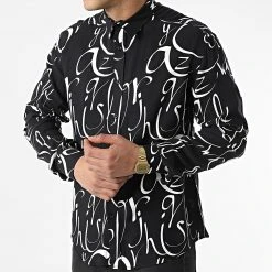 De gros ✨ Chemise Manches Longues G-9033 Noir de Classic Series 🛒 -HautStyle Boutique classic series 310577 G 9033 BLACK 20220329T162529 03