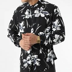 Tout neuf 🧨 Chemise Manches Longues G-9034 Noir de Classic Series ✔️ -HautStyle Boutique classic series 310578 G 9034 BLACK BLUE 20220329T162512 03