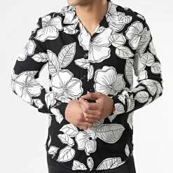 Vente flash 🤩 Chemise Manches Longues G-9032 Noir Blanc de Classic Series 🤩 8 Vente flash 🤩 Chemise Manches Longues G-9032 Noir Blanc de Classic Series 🤩 -HautStyle Boutique classic series 310610 G 9032 WHITE BLACK 20220328T162051 03