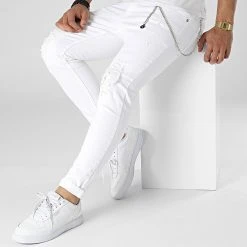 Vente flash 👍 Jean Skinny DHZ-3814 Blanc de Classic Series ✨ -HautStyle Boutique classic series 315078 DHZ 3814 BEYAZ 20220422T144144 03