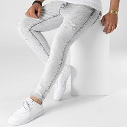 Vente flash 👏 Jean Skinny DHZ-3636 Gris Clair de Classic Series 😍 -HautStyle Boutique classic series 315083 DHZ 3636 4 FUME 20220422T143849 03
