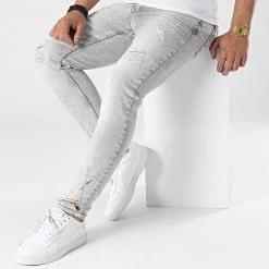 Meilleure vente 🎁 Jean Skinny DHZ-3665-4 Gris de Classic Series ⌛ -HautStyle Boutique classic series 315159 DHZ 3665 4 FUME 20220415T160930 03