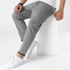 Vente flash 🎉 Jean Regular DHZ-3758-1 Gris de Classic Series 👍 -HautStyle Boutique classic series 315160 DHZ 3758 1 LOOSE FIT FUME 20220415T160914 03