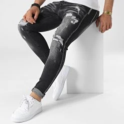 Grosses soldes 👏 Jean Skinny DHZ-3762-1 Gris Anthracite de Classic Series 🧨 -HautStyle Boutique classic series 315161 DHZ 3762 1 SIYAH 20220415T161058 03