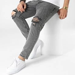 Nouveau ⌛ Jean Slim DH-2000-1 Gris Anthracite de Classic Series ❤️ -HautStyle Boutique classic series 315163 DH 2000 1 FUME 20220415T151726 03