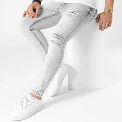 Meilleure vente ❤️ Jean Skinny DHZ-3750-2 Gris Clair de Classic Series ✨ -HautStyle Boutique classic series 315178 DHZ 3750 2 A FUME 20220415T151847 03