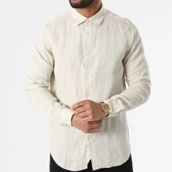 Top 10 ⌛ Chemise A Manches Longues 7631 Beige de Classic Series 😍 -HautStyle Boutique classic series 315788 7631 BEIGE 20220421T161800 03