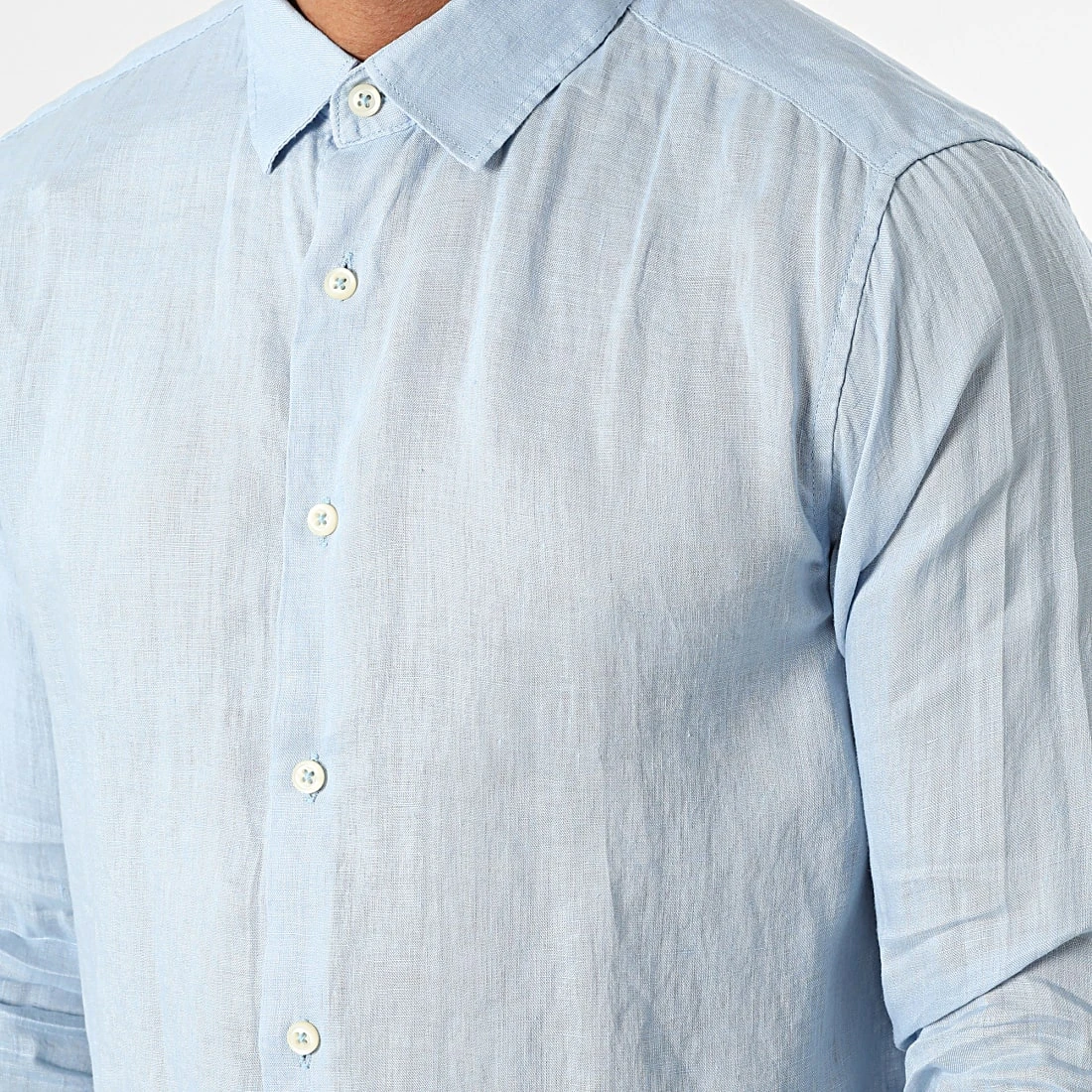 Grosses soldes 🔔 Chemise A Manches Longues 7631 Bleu Clair de Classic Series 💯 4 Grosses soldes 🔔 Chemise A Manches Longues 7631 Bleu Clair de Classic Series 💯 – Image 2