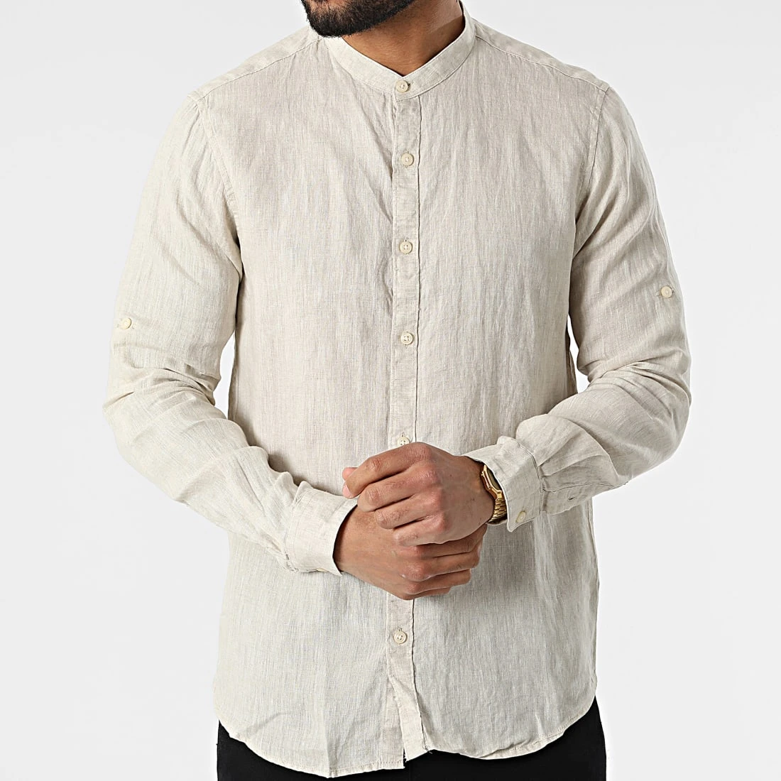 Meilleure affaire 🔔 Chemise A Manches Longues 7632 Beige de Classic Series 🧨 5 Meilleure affaire 🔔 Chemise A Manches Longues 7632 Beige de Classic Series 🧨 – Image 3