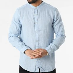 Sortie ⌛ Chemise A Manches Longues 7632 Bleu Clair de Classic Series 🛒 -HautStyle Boutique classic series 315894 7632 LT BLUE 20220421T151622 03