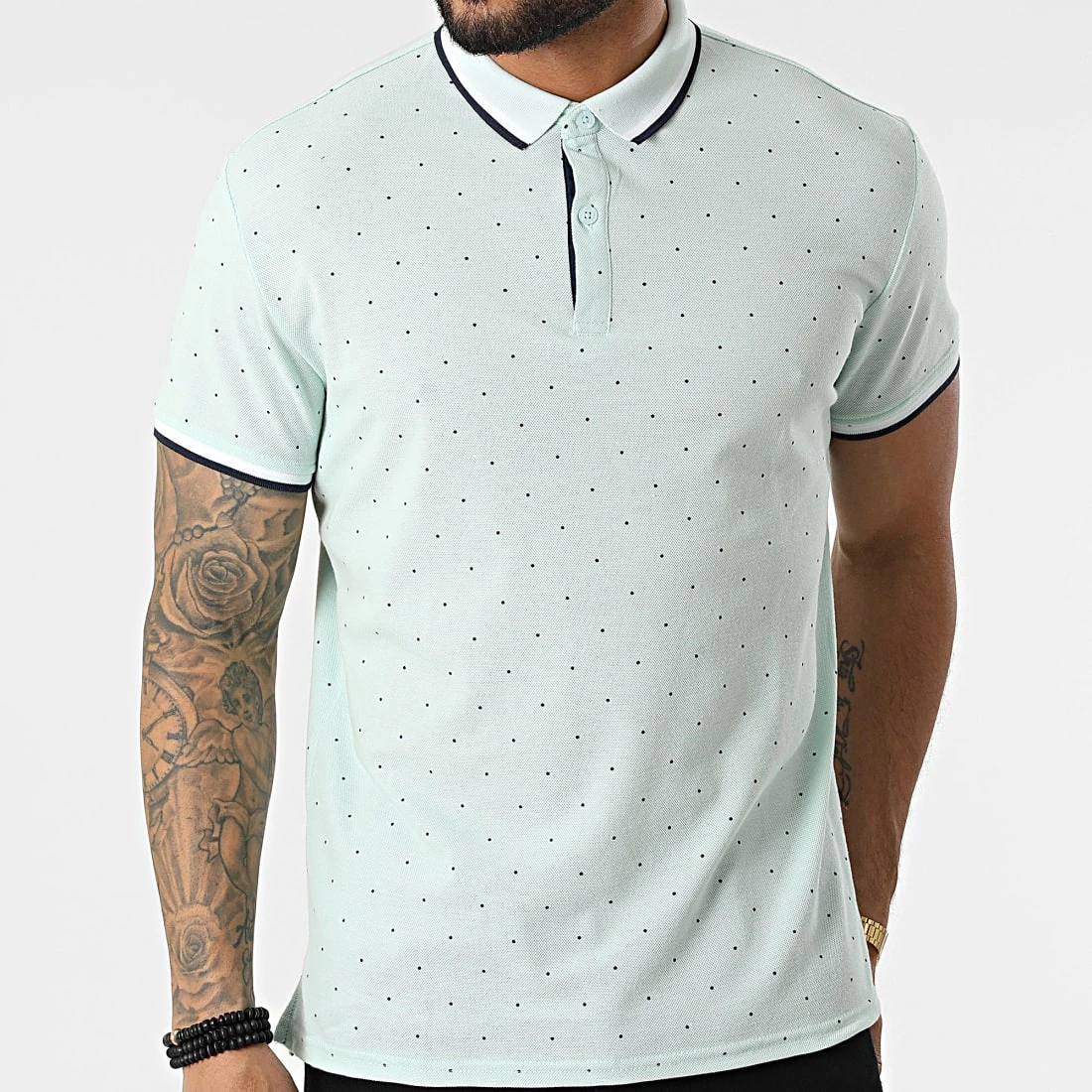 Tout neuf 😍 Polo A Manches Courtes P2210 Turquoise Clair de Classic Series ⭐ 5 Tout neuf 😍 Polo A Manches Courtes P2210 Turquoise Clair de Classic Series ⭐ – Image 3