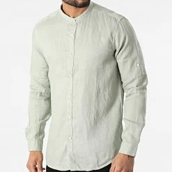 Remise đ Chemise A Manches Longues 7632 Vert Clair de Classic Series â