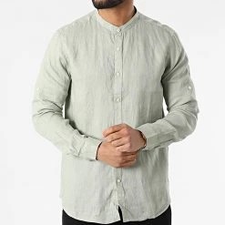 Remise 👏 Chemise A Manches Longues 7632 Vert Clair de Classic Series ⌛ -HautStyle Boutique classic series 315954 7632 LT GREEN 20220421T151452 03