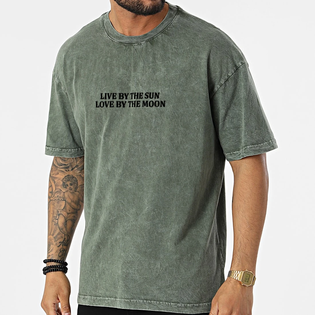 Sortie 😀 Tee Shirt G22-646 Vert Kaki de Classic Series ⭐ 6 Sortie 😀 Tee Shirt G22-646 Vert Kaki de Classic Series ⭐ – Image 4