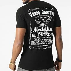 Coupon 🤩 Tee 🤩 Shirt Oversize Large 7190 Noir de Classic Series ✨