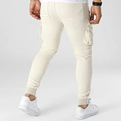 Top 10 ⭐ Pantalon Cargo Slim G038 Beige de Classic Series ✔️ -HautStyle Boutique classic series 317395 G038 BEIGE 20220509T154414 04