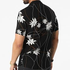 Bon marché 🛒 Chemise A Manches Courtes PP003 Noir Floral de Classic Series ✨ -HautStyle Boutique classic series 317410 PP003 NOIR 20220505T155737 04