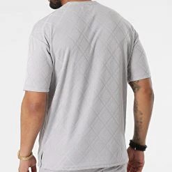 Budget ✔️ Ensemble Tee Shirt Oversize A Poche Poitrine Et Short Jogging PP6001-6002 Gris de Classic Series ⭐ -HautStyle Boutique classic series 317469 ENS 6001 6002 GREY 20220506T154357 04