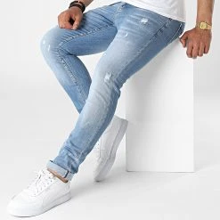 Meilleure vente 😍 Jean Slim 5145 Bleu Wash de Classic Series 🔥 -HautStyle Boutique classic series 317605 5145 8 20220502T154836 03