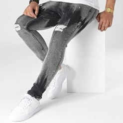 Acheter ❤️ Jean Slim DH-5006 Gris de Classic Series 🎉 -HautStyle Boutique classic series 318128 DH 5006 1 FUME 20220509T155430 03