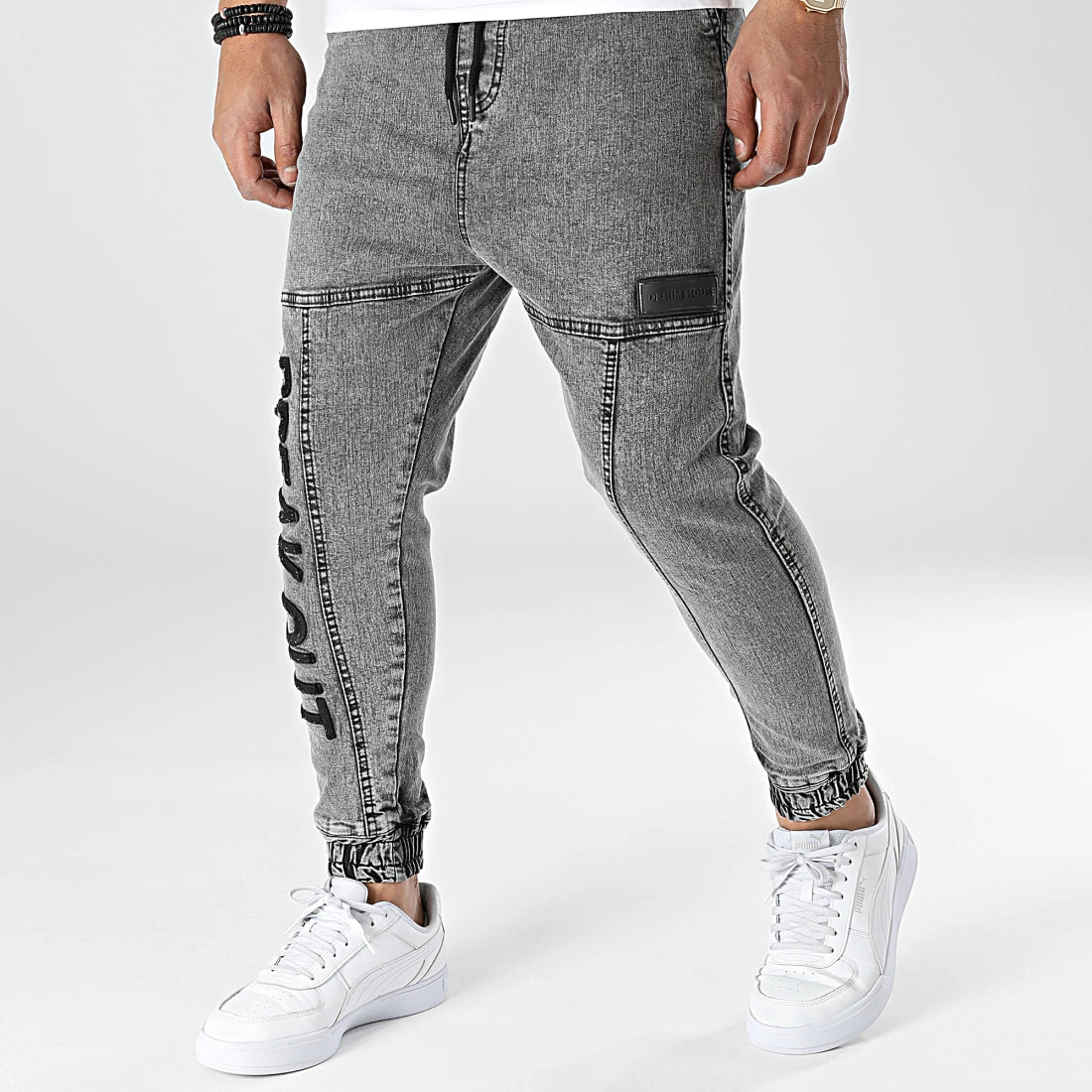 Remise 😍 Jogger Pant DH-3775 Gris de Classic Series ⭐ 3 Remise 😍 Jogger Pant DH-3775 Gris de Classic Series ⭐