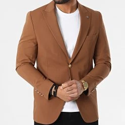 De gros 😉 Veste Blazer 11597 Camel de Classic Series 💯 -HautStyle Boutique classic series 318174 11597 TABAC 20220510T155545 03