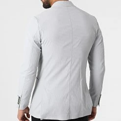 Le moins cher ✨ Veste Blazer 20407 Gris Clair de Classic Series ✔️ -HautStyle Boutique classic series 318179 20407 4 20220510T155601 04