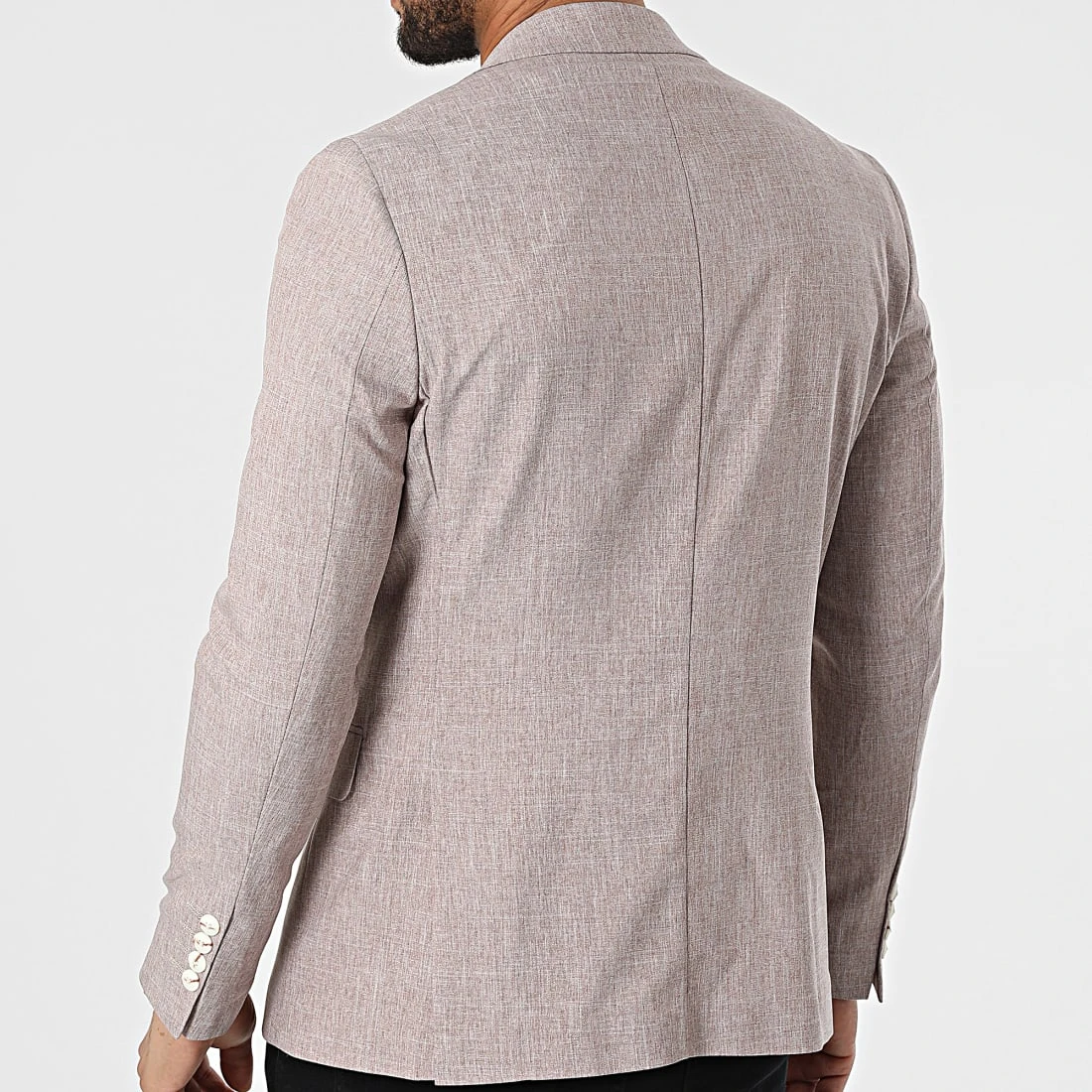 Sortie ⭐ Veste Blazer 20507 Marron Chiné de Classic Series 🎁 6 Sortie ⭐ Veste Blazer 20507 Marron Chiné de Classic Series 🎁 – Image 4