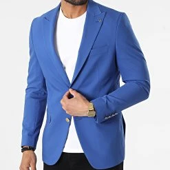 Meilleure affaire 🎁 Veste Blazer 11597 Bleu Roi de Classic Series ⭐ -HautStyle Boutique classic series 318184 11597 BLUE 20220510T155531 03