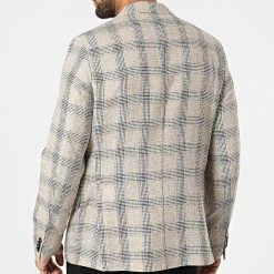 Nouveau 🤩 Veste Blazer A Carreaux 11587 Beige Chiné de Classic Series ⭐ -HautStyle Boutique classic series 318188 11587 4 20220510T155834 04