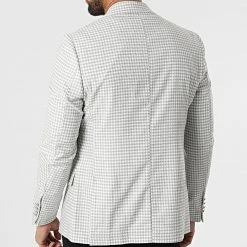 Meilleure vente ⌛ Veste Blazer 20506 Blanc Gris de Classic Series 💯 -HautStyle Boutique classic series 318195 20506 1 20220510T155615 04