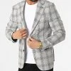 Le moins cher ⭐ Veste Blazer A Carreaux 11587 Gris Chiné de Classic Series ❤️ -HautStyle Boutique classic series 318196 11587 3 20220510T155845 01
