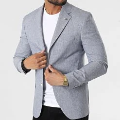 De gros ✔️ Veste Blazer 20507 Bleu Marine Chiné de Classic Series 😍