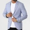 Remise ⭐ Veste Blazer 20507 Bleu Clair Chiné de Classic Series ⭐