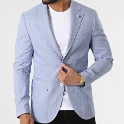 Remise ⭐ Veste Blazer 20507 Bleu Clair Chiné de Classic Series ⭐ 8 Remise ⭐ Veste Blazer 20507 Bleu Clair Chiné de Classic Series ⭐ -HautStyle Boutique classic series 318200 20507 4 20220510T155756 03